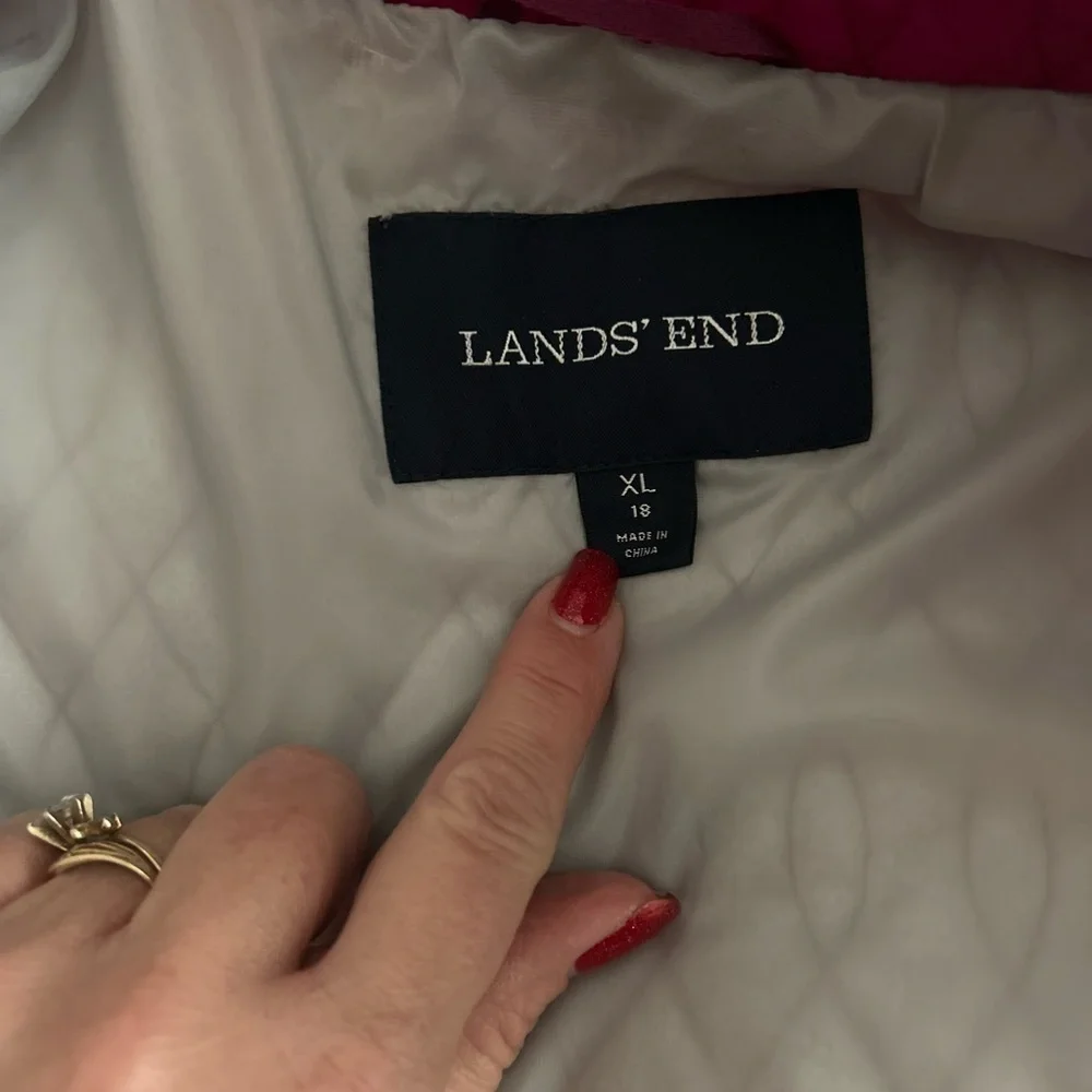 Lands' End quilted winter coat